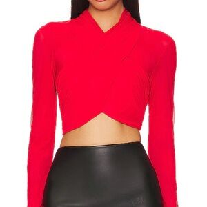 Bardot Aliyah Top in Fire Red - NWT
